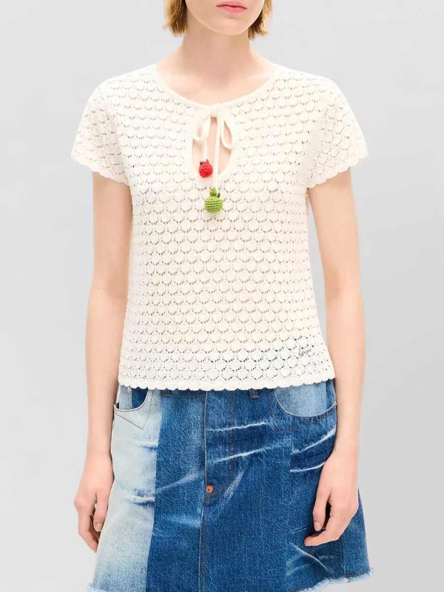 Kenzo Crochet Knitted Top