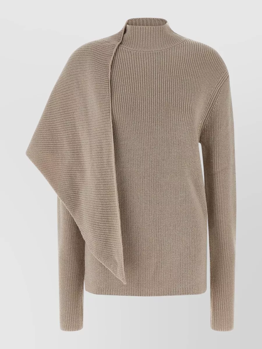 Entire Studios wool high neck wrap sweater