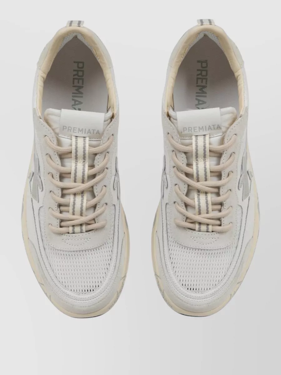 Premiata Leather Low-Top Sneakers