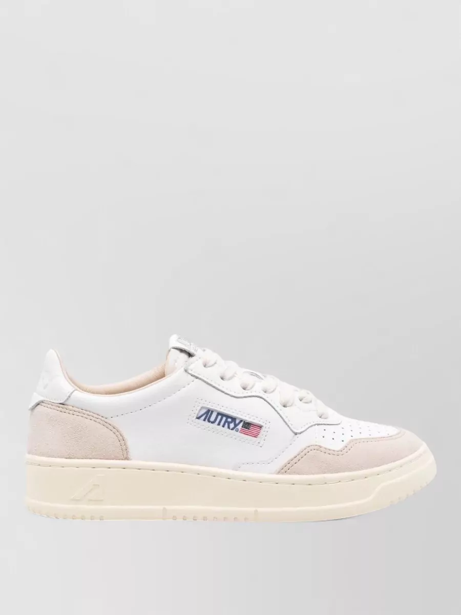 Autry Leather Low-Top Lace-Up Sneakers