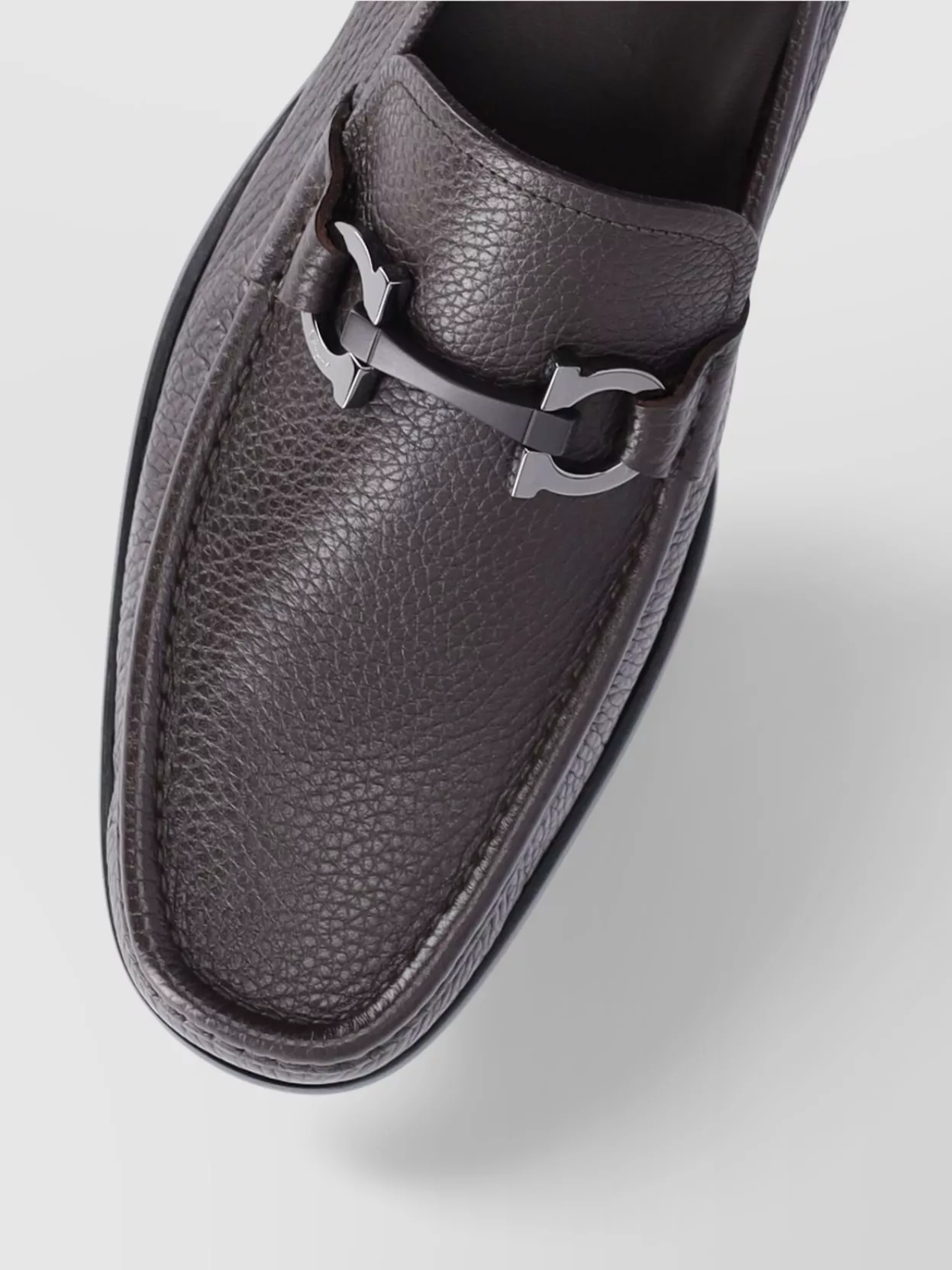 Ferragamo Leather Loafers With Metal Bit Detail