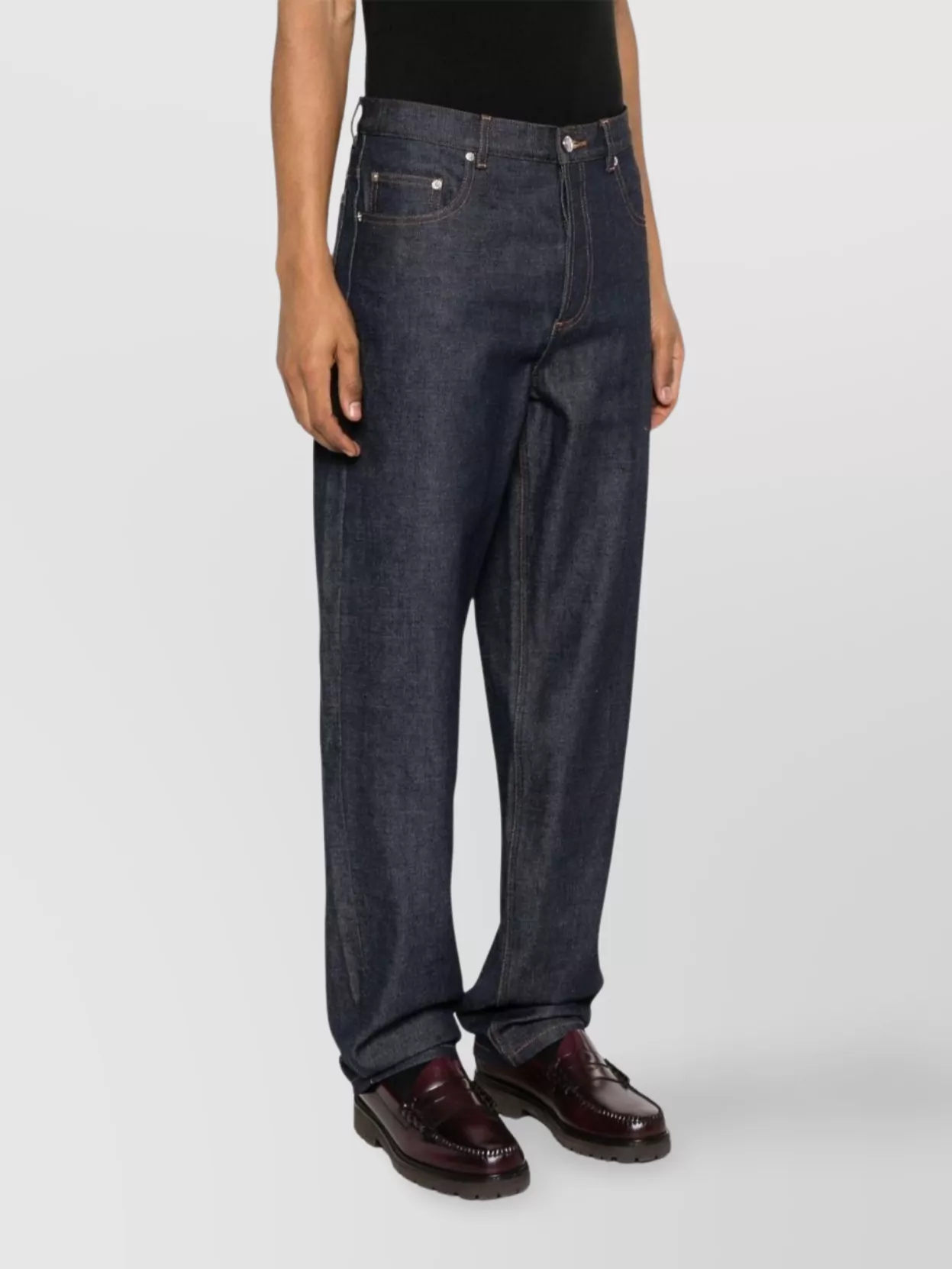 Apc Wide Leg Unisex Jeans In Japanese Denim In Blue