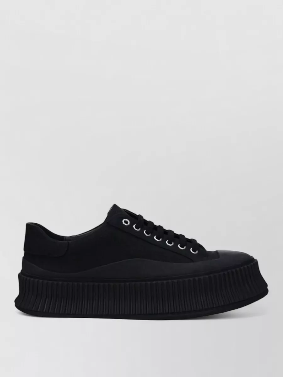 Jil Sander Fabric Low-Top Sneakers