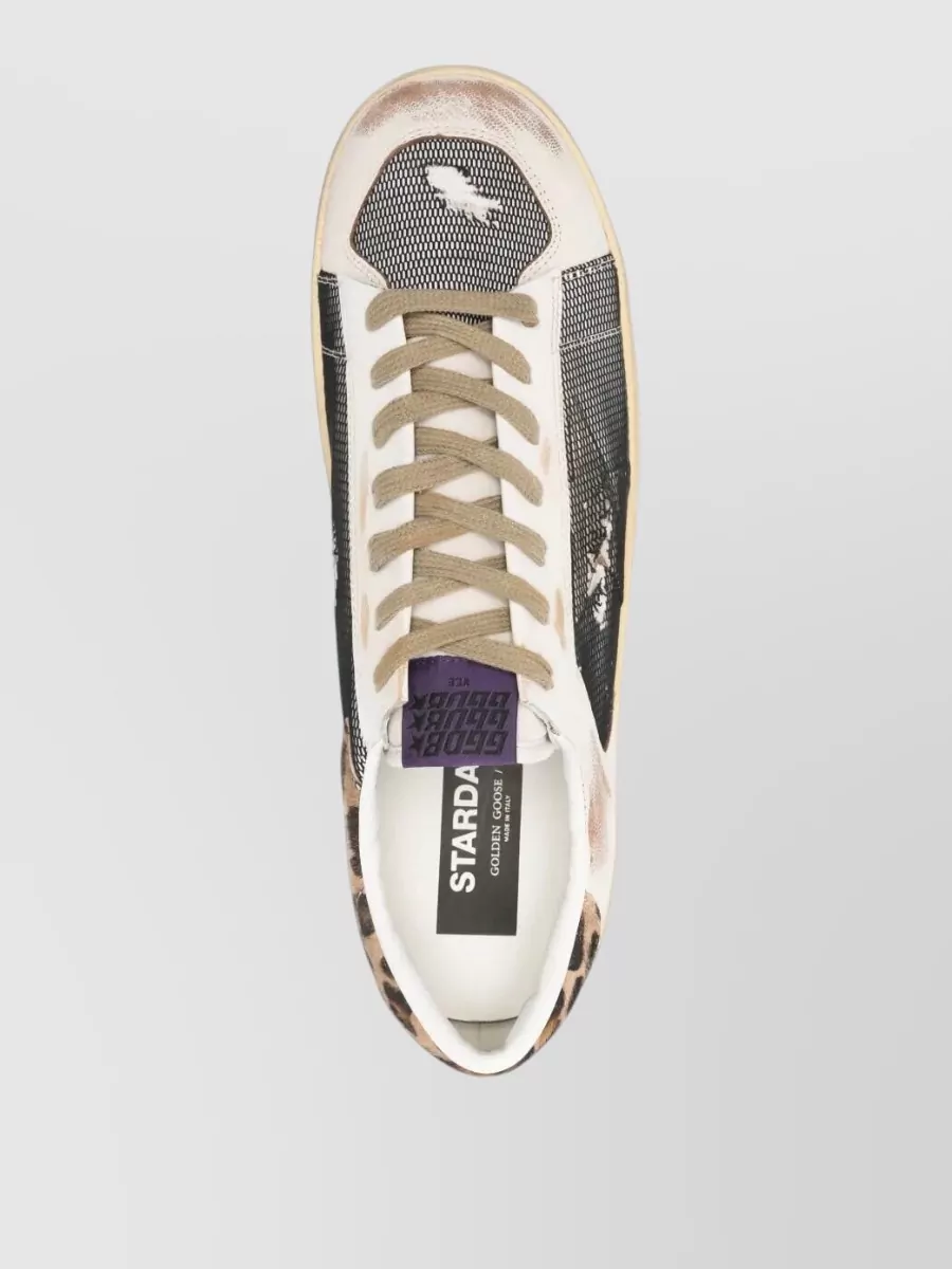 Golden Goose Leather And Mesh Low-Top Sneakers