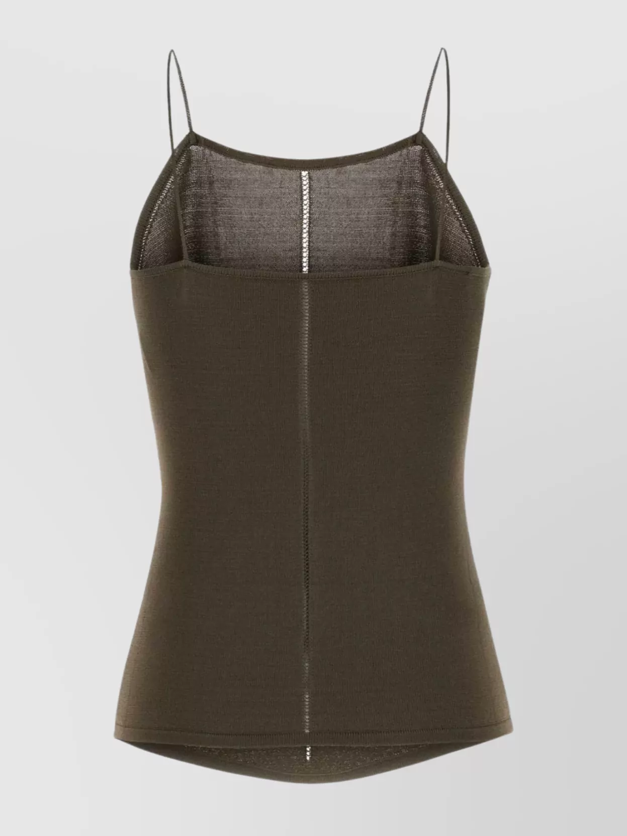 Lemaire - ribbed texture tank top with spaghetti straps