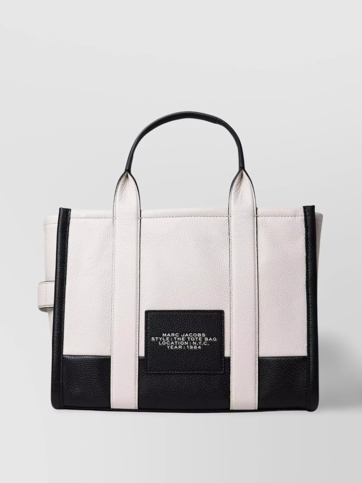 Marc Jacobs Rectangular Shape Tote Bag With Two-tone Design