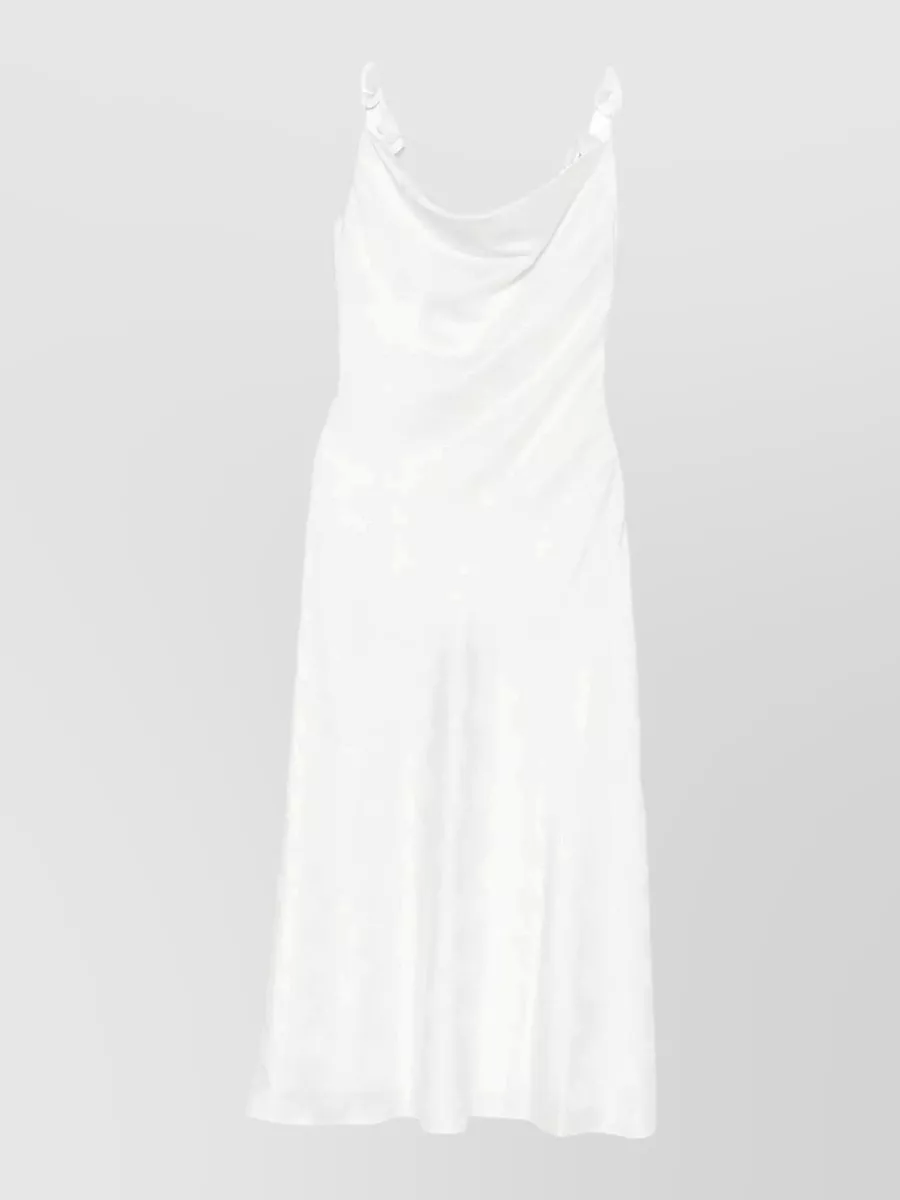 Rotate floral-jacquard midi dress