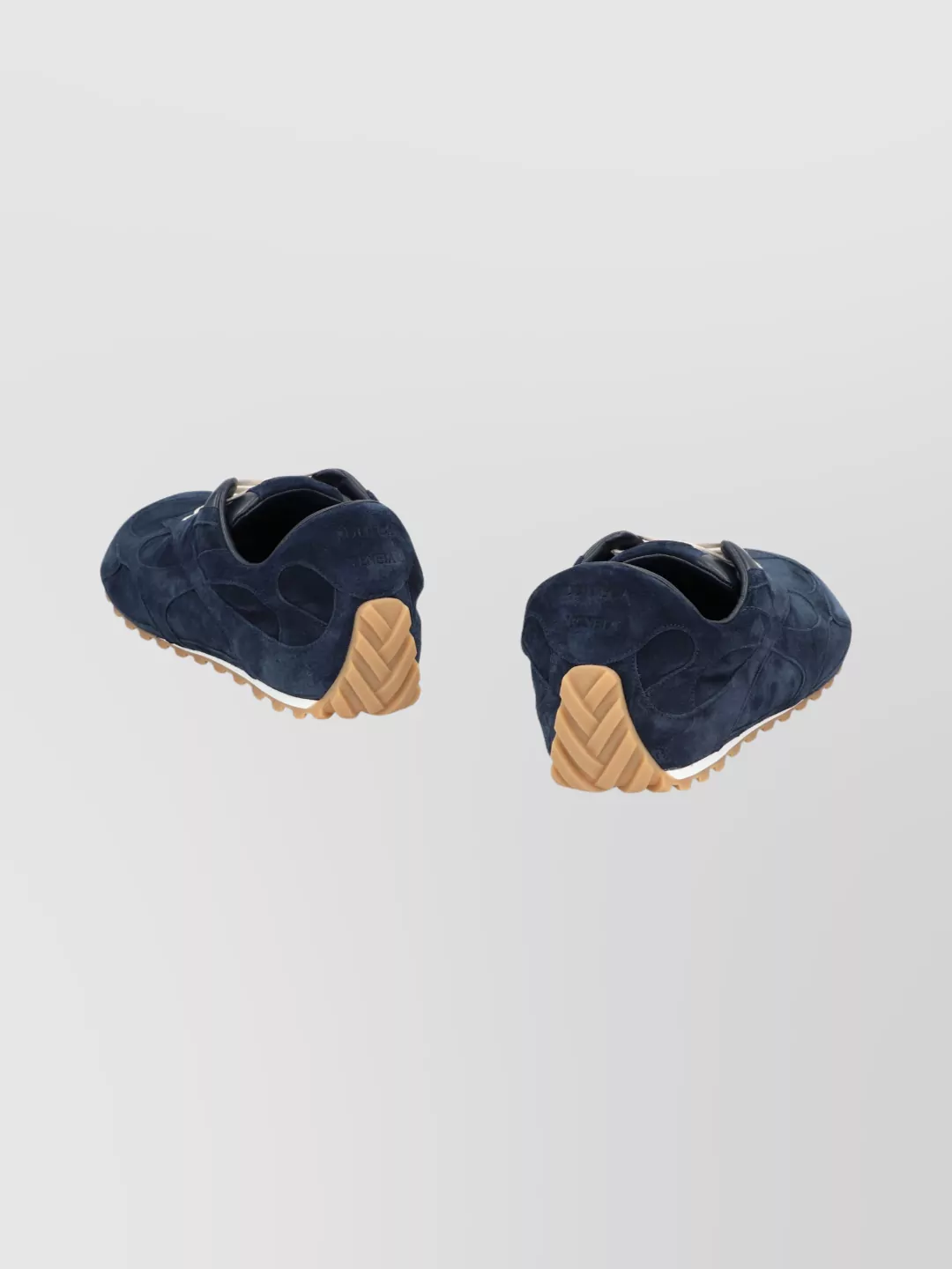 Bottega Veneta Suede Calfskin Sneakers Contrast Sole