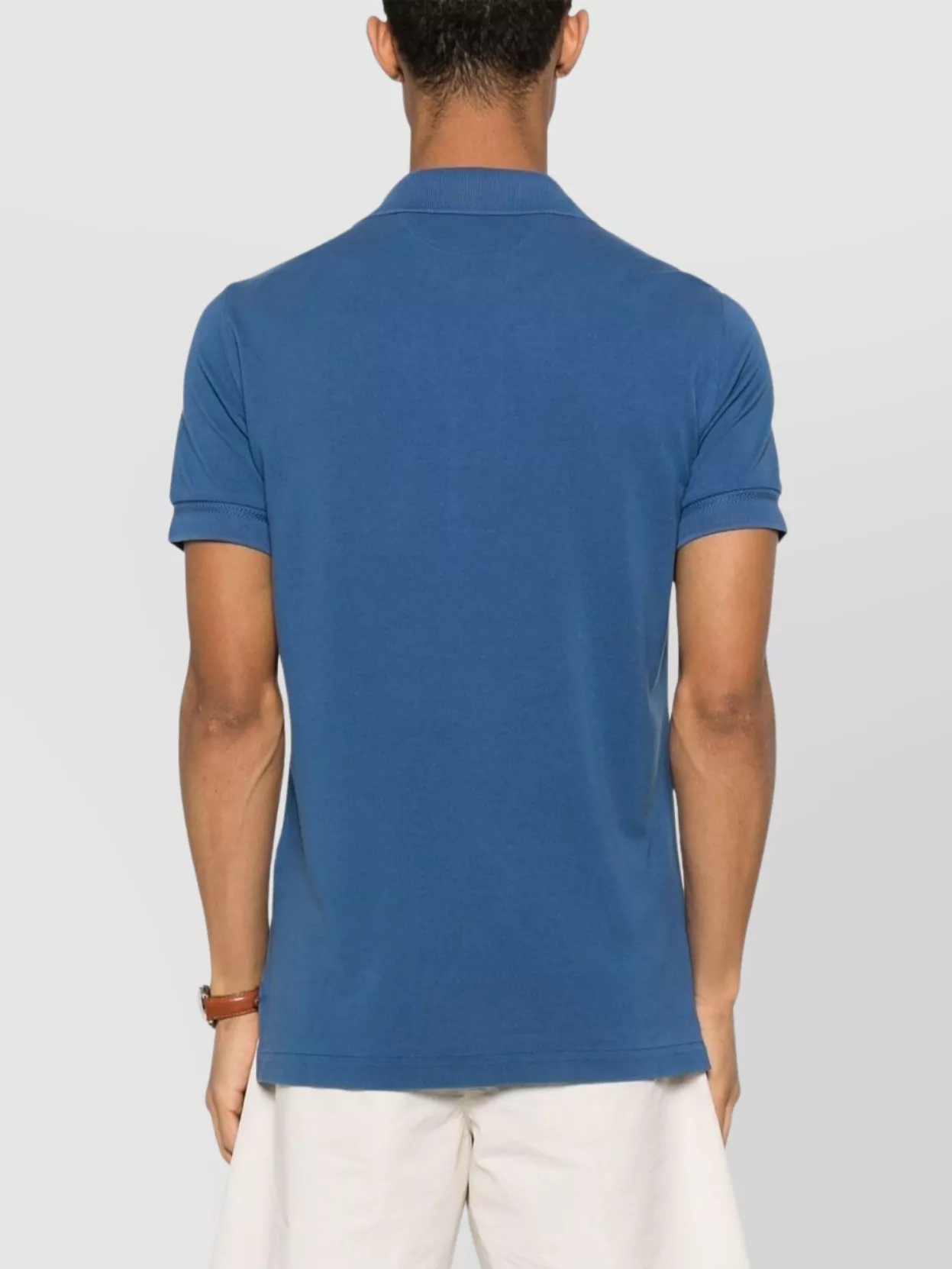 Tom Ford Ribbed Collar Polo Shirt