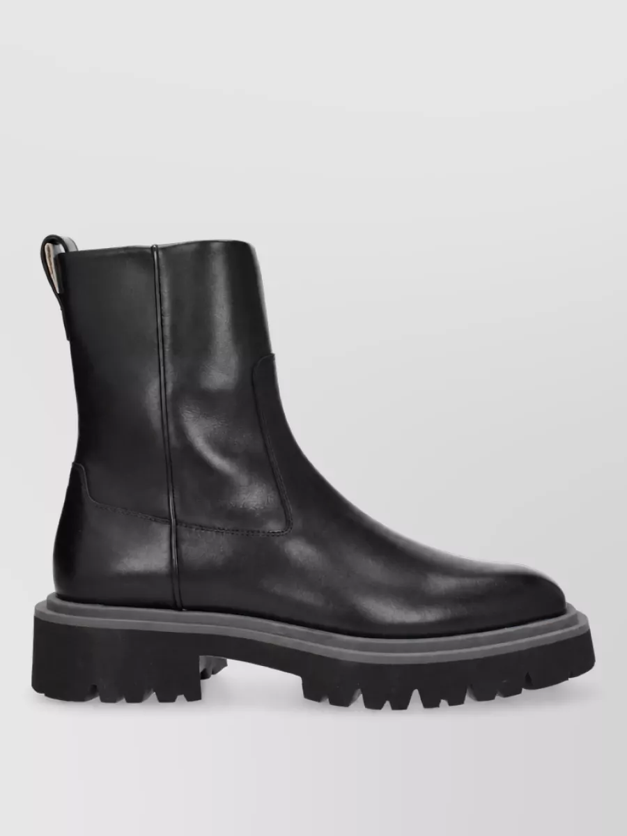 Ferragamo Leather Ankle Boots