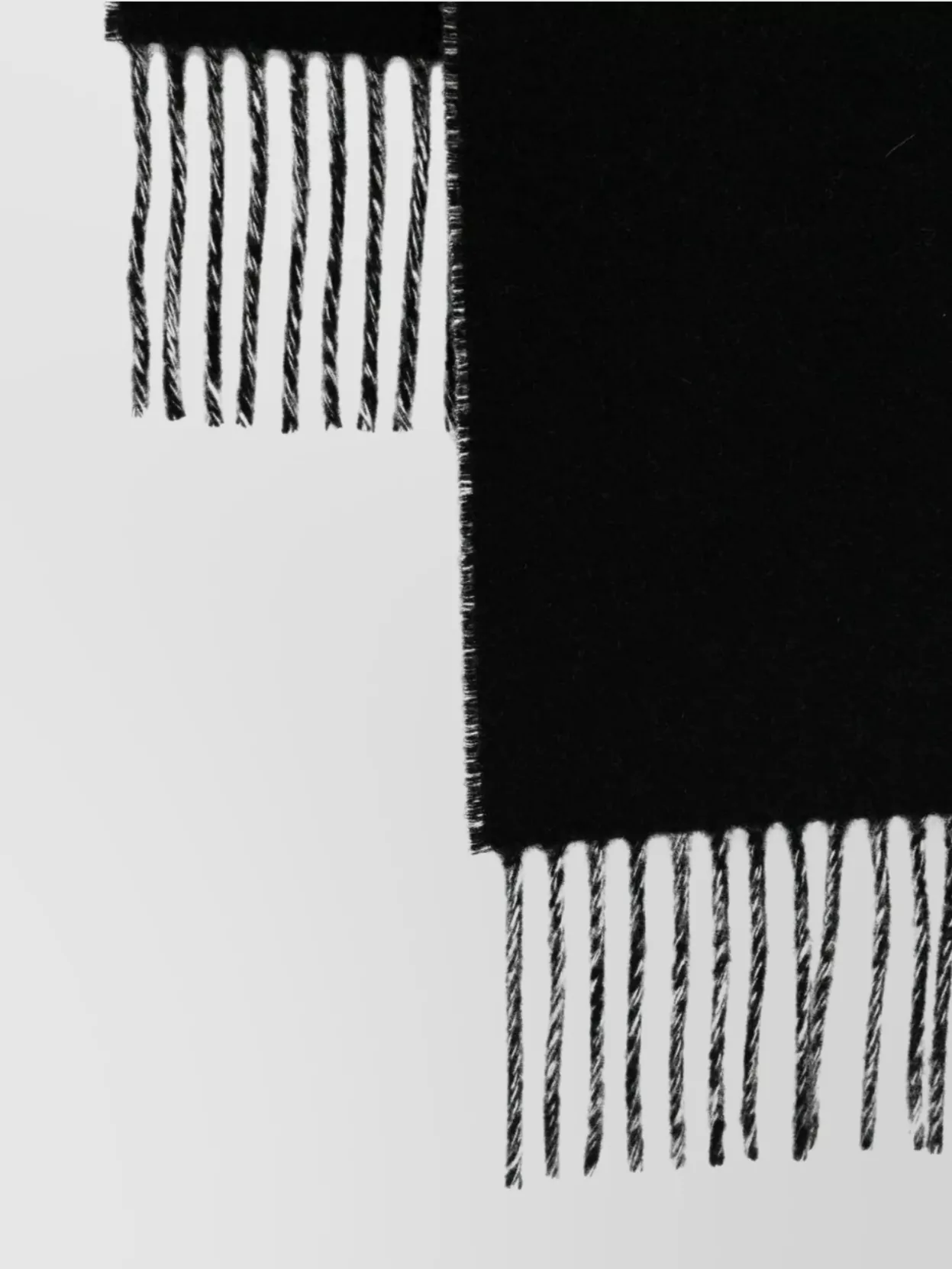 Jacquemus The Brushed Wrap Scarf With Fringed Detail