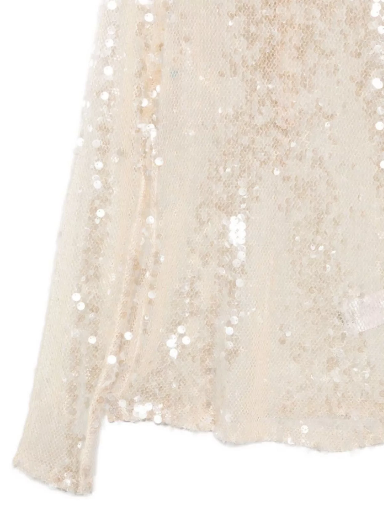 Semicouture Round Neck Long Sleeve Knitwear With Sequins