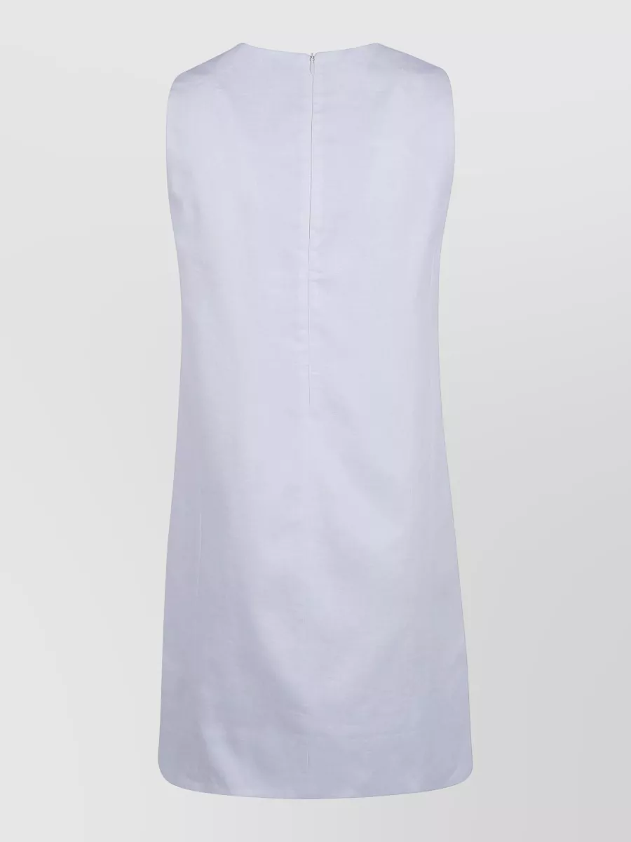 Semicouture Linen Short Dress