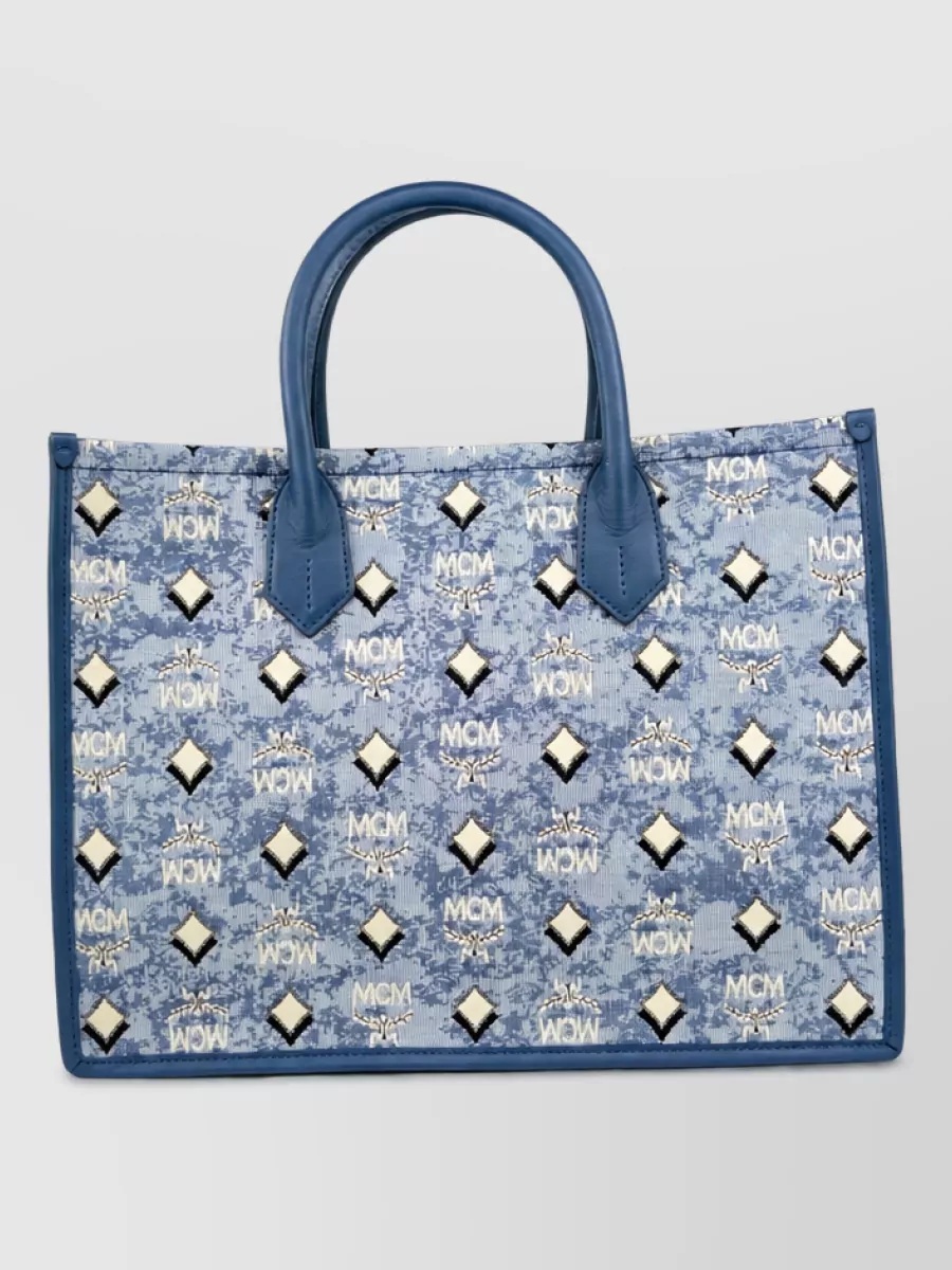 Mcm Aren Denim Tote Bag