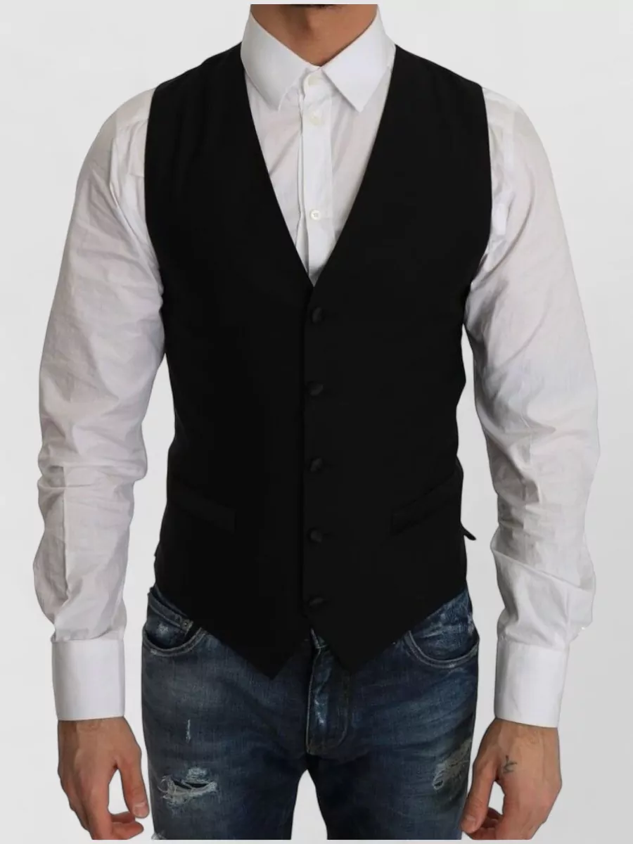 Dolce&Gabbana Silk wool waistcoat