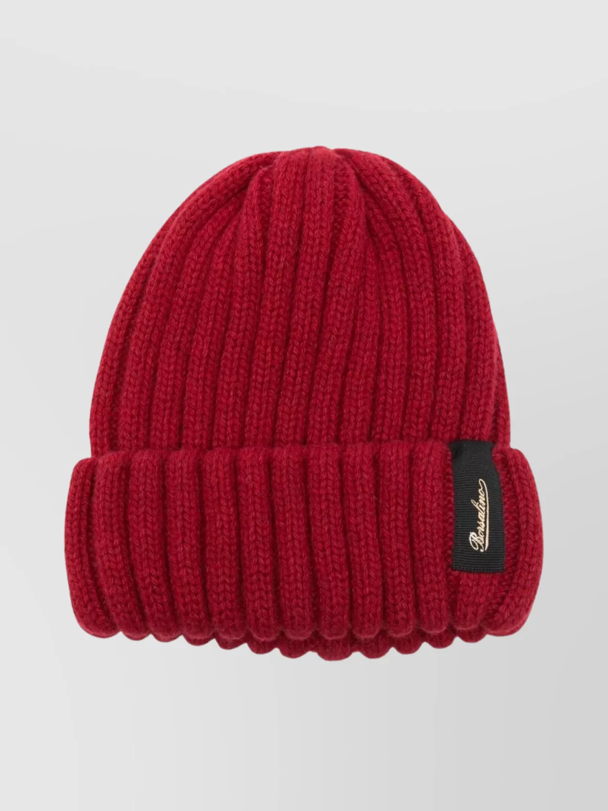Borsalino Cashmere Beanie Featuring Folded Cuff