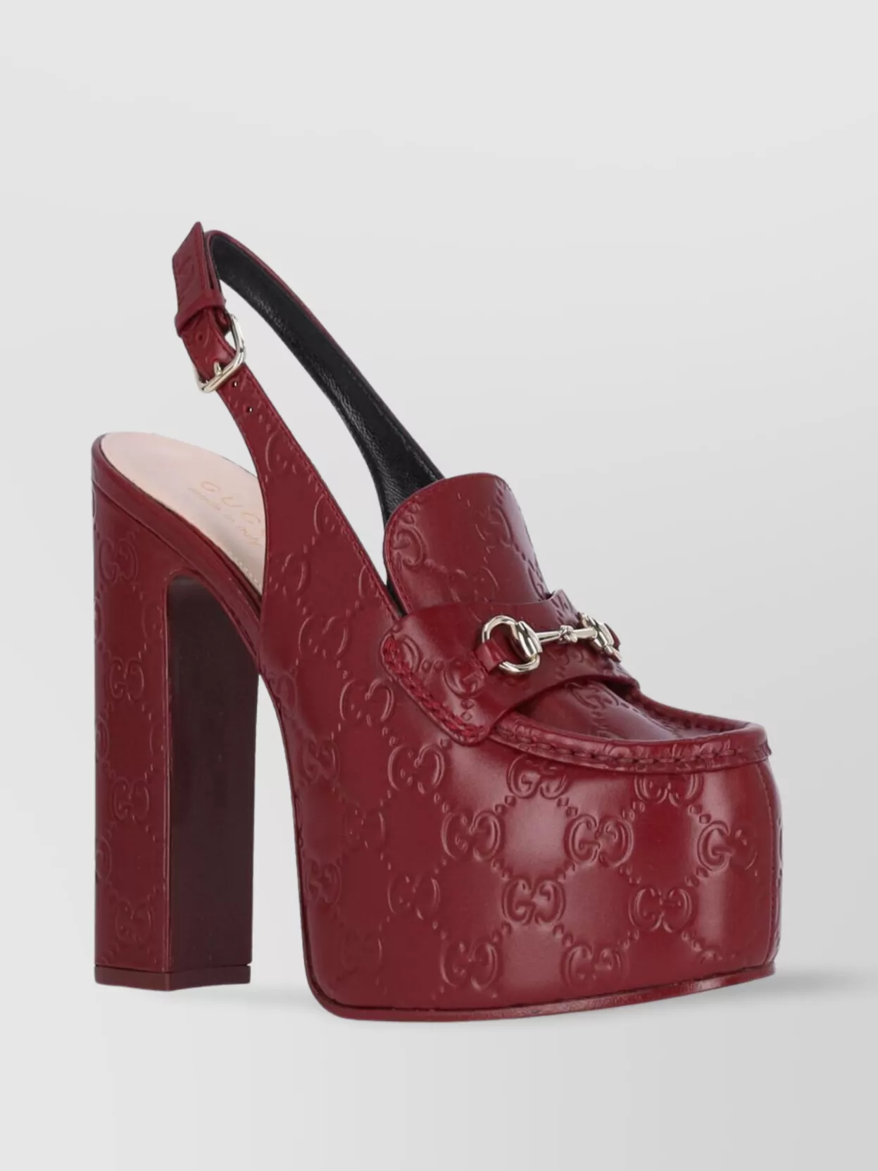 Gucci Block Heel Pumps Platform Sole