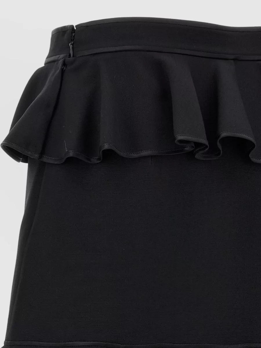 Valentino Garavani Couture Crepe Skirt High Waist Bow