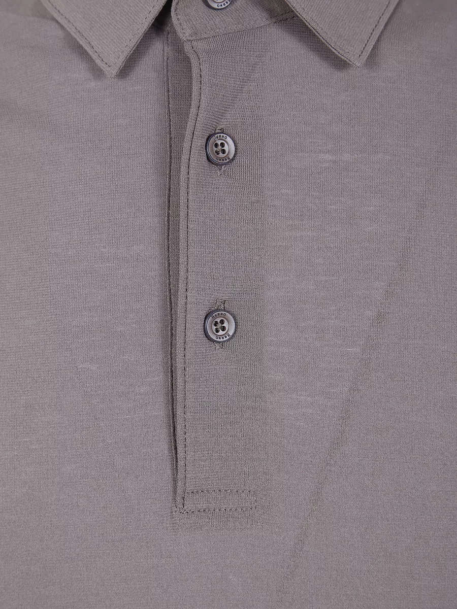 Herno Cotton Short-Sleeve Polo Shirt