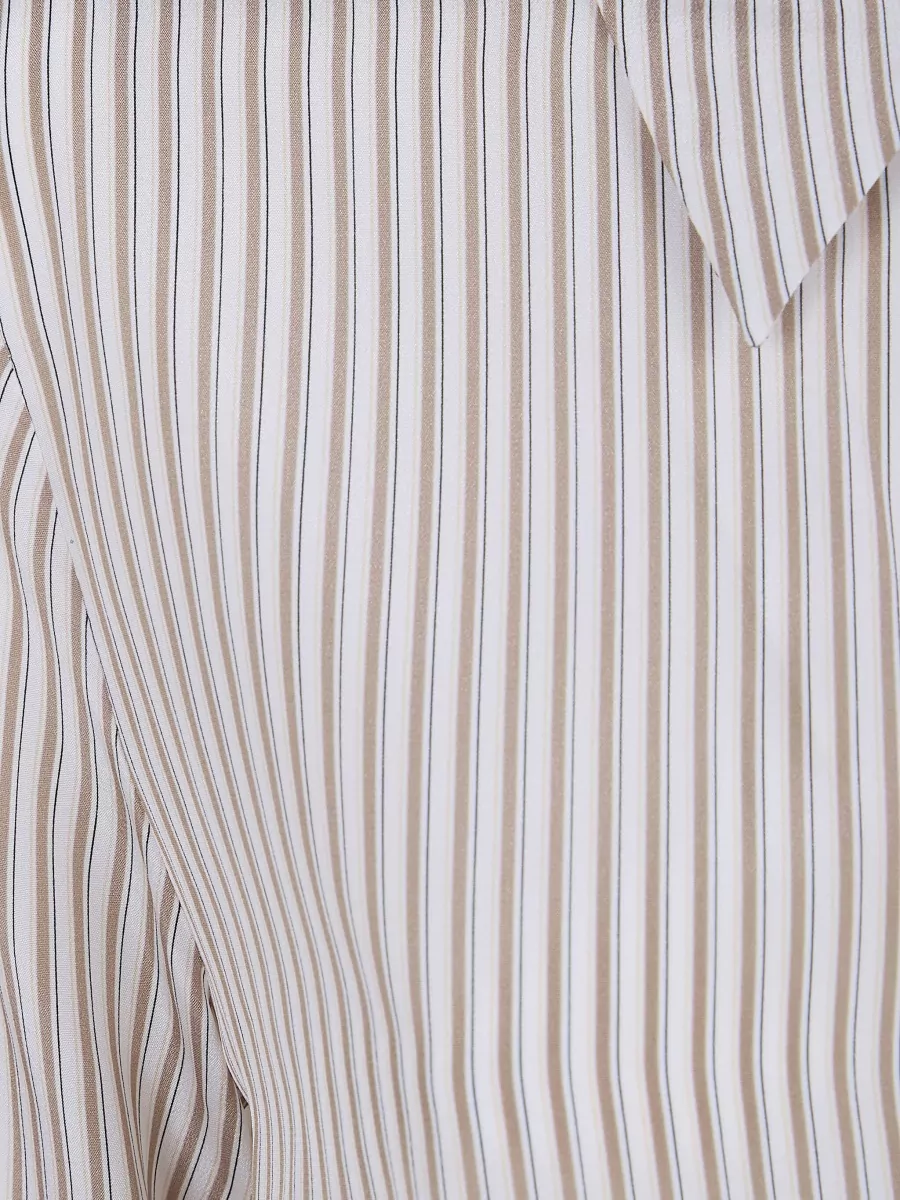 S Max Mara Striped Collared Shirt Long Sleeves Design