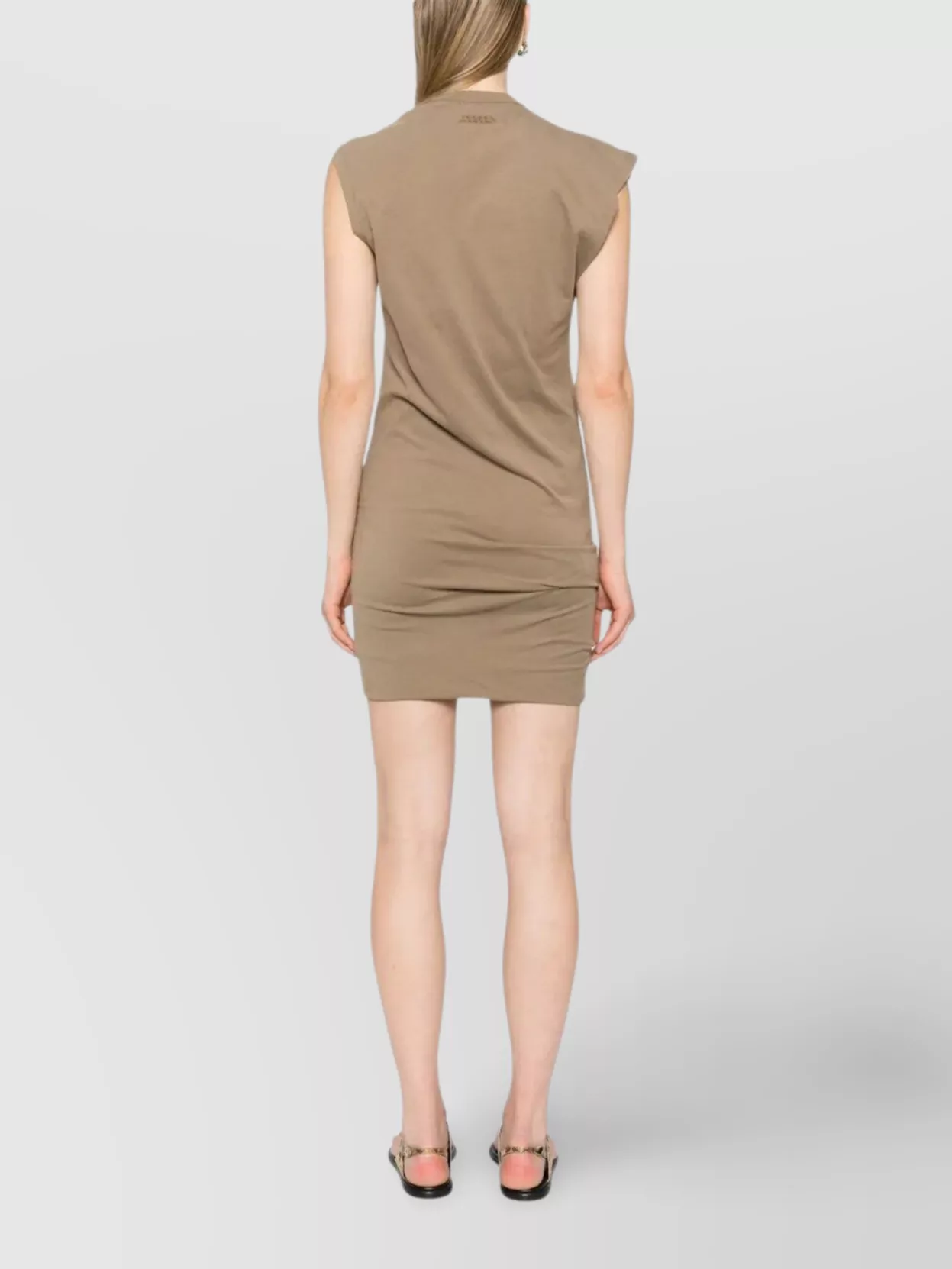 Shop Isabel Marant Asymmetric Organic Cotton Jersey Dress
