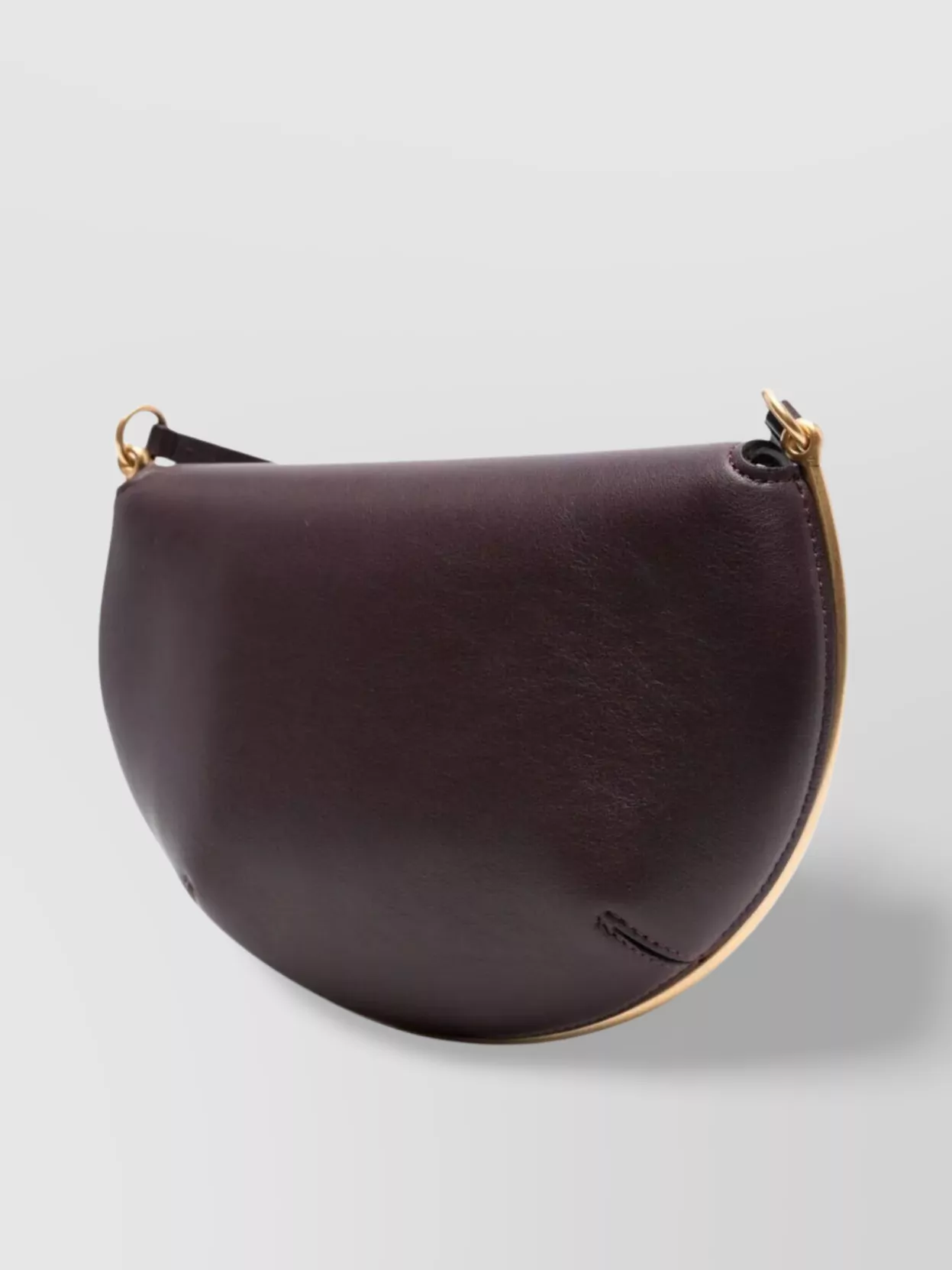 Wandler Mini Curved Strap Crossbody Gold-Tone