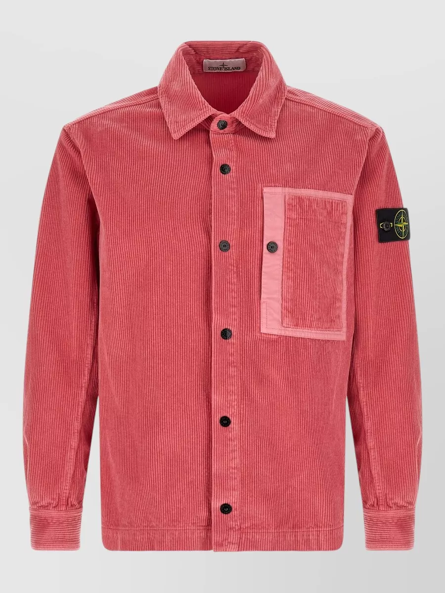 Stone Island corduroy shirt jacket