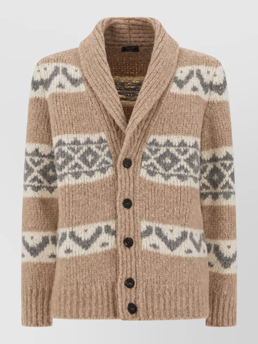 Peserico embroidered alpaca-blend cardigan