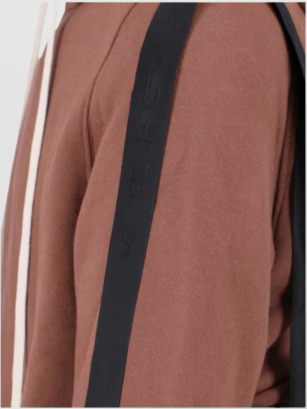 Rick Owens Drkshdw Hooded Sweatshirt With Ribbed Cuffs And Hem