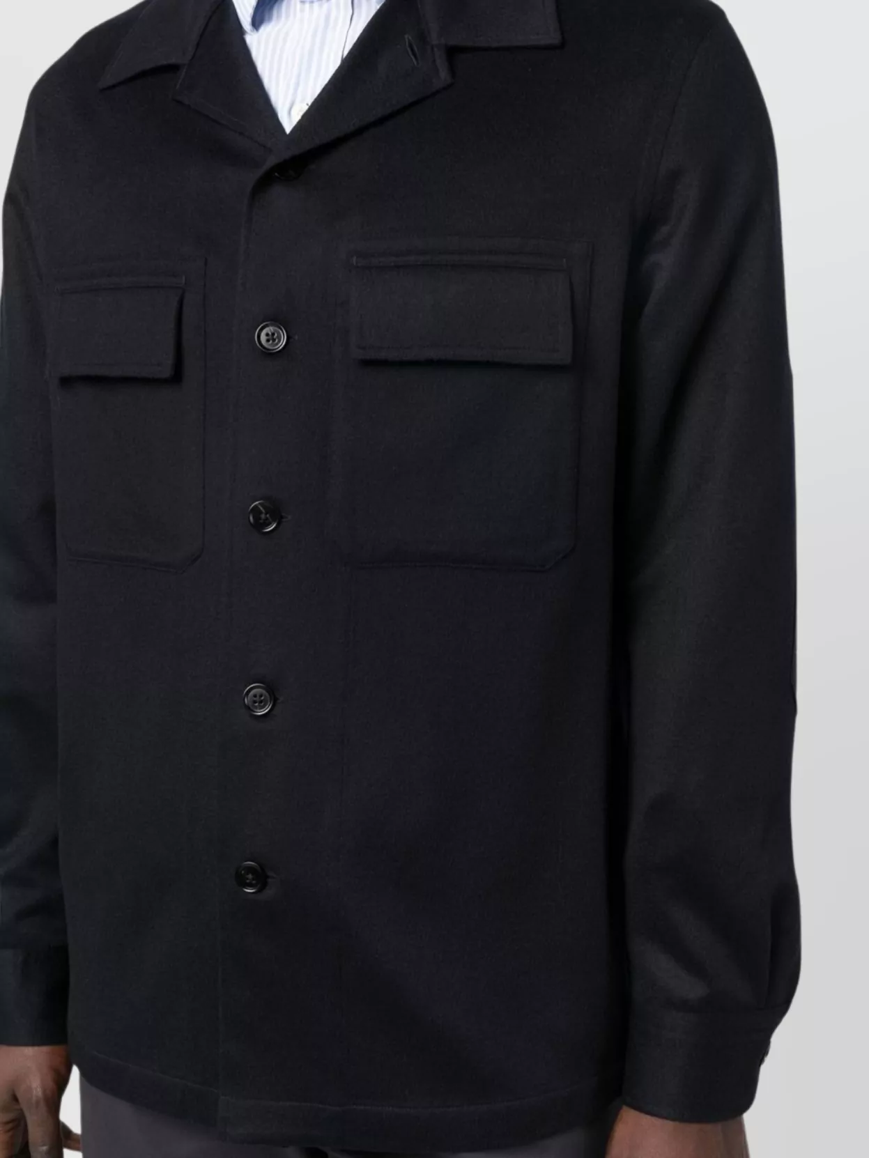 Zegna Cashmere Shirt Elbow Patches