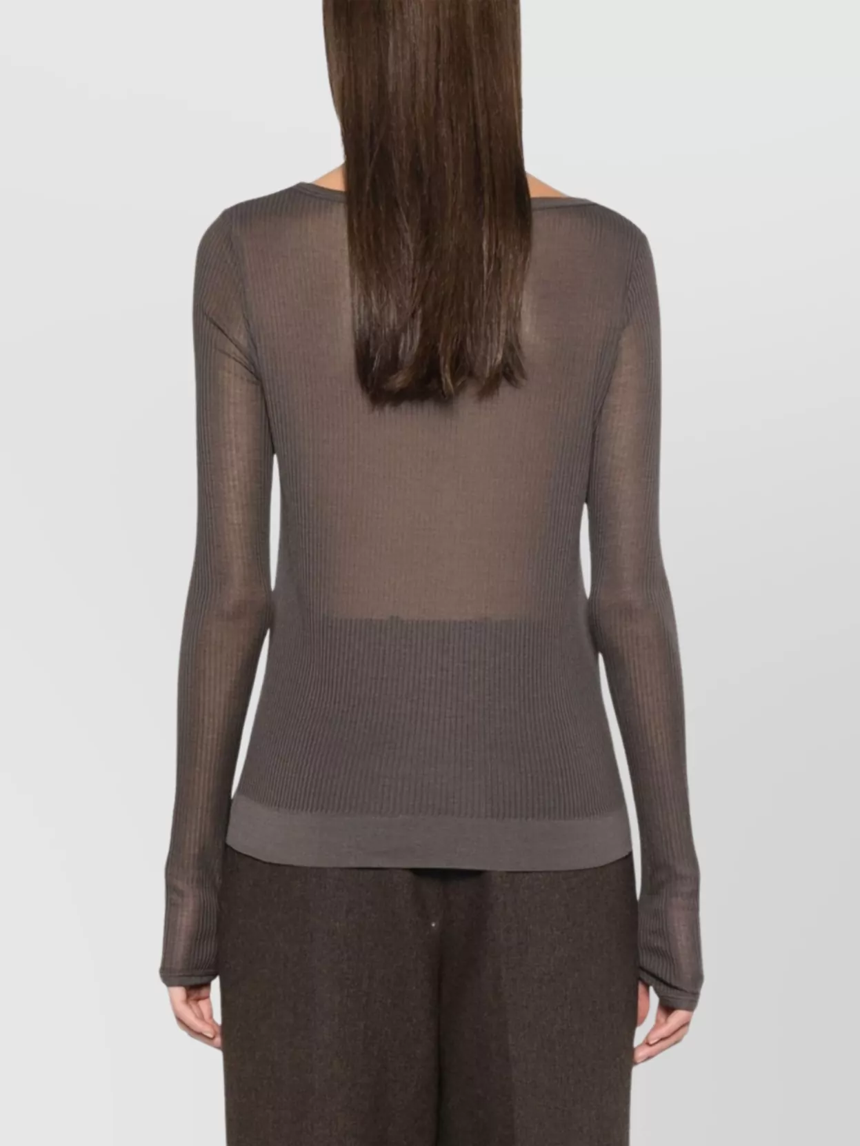 Lemaire Ribbed Seamless Scoop Neck Top
