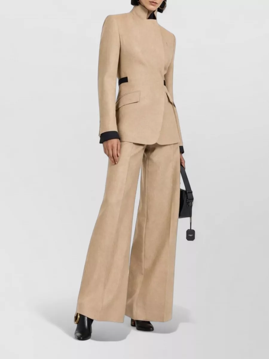 Max Mara Linen Wide-leg Suit Trousers
