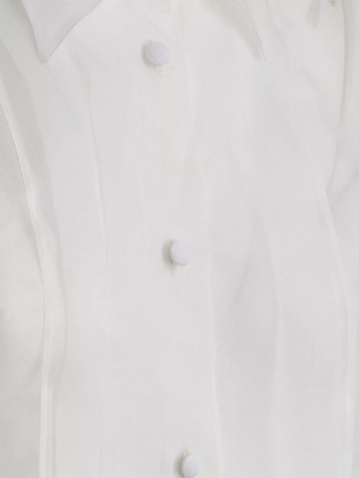 Prada Sheer Pleated Collared Neck Long Sleeves