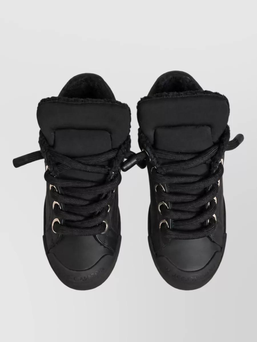 Dolce&Gabbana Leather Low Top Sneakers