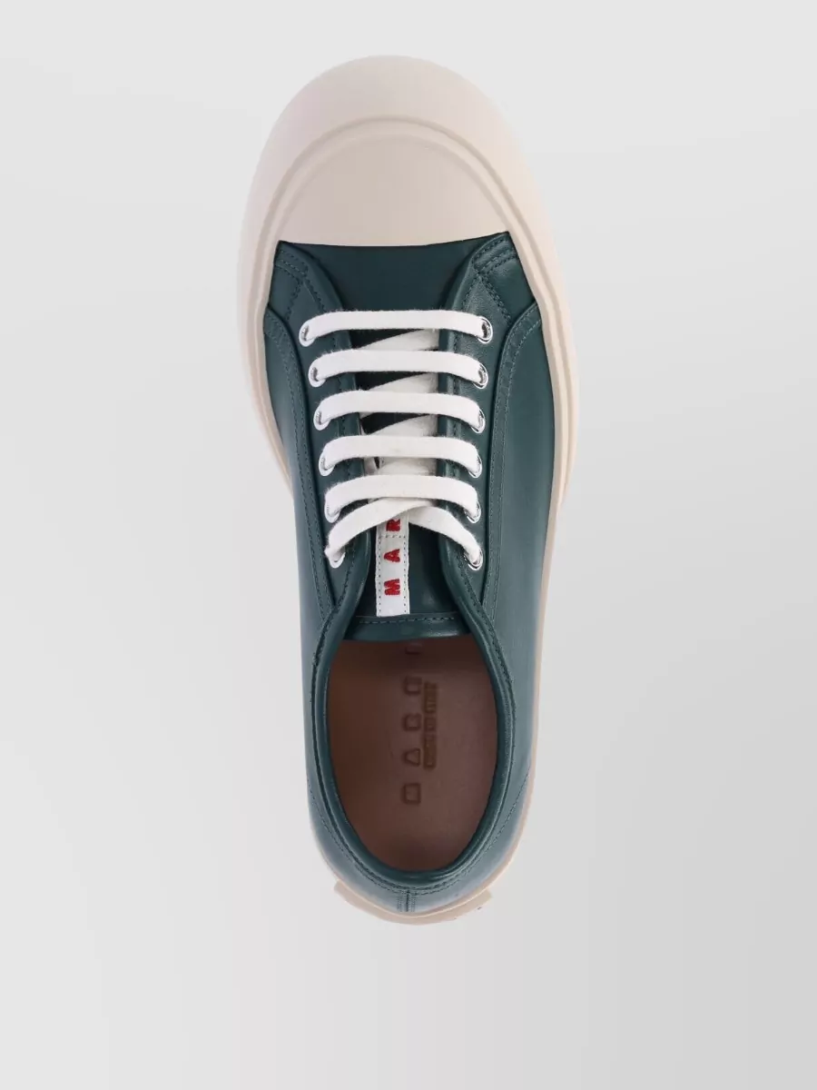 Marni Low Top Sneakers Eyelet Detail Platform Sole