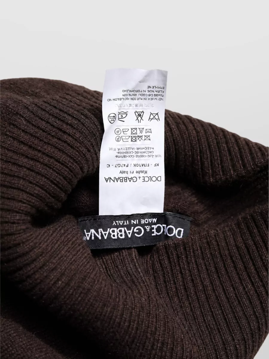Dolce&Gabbana Cashmere Knitted Neck Warmer Scarf
