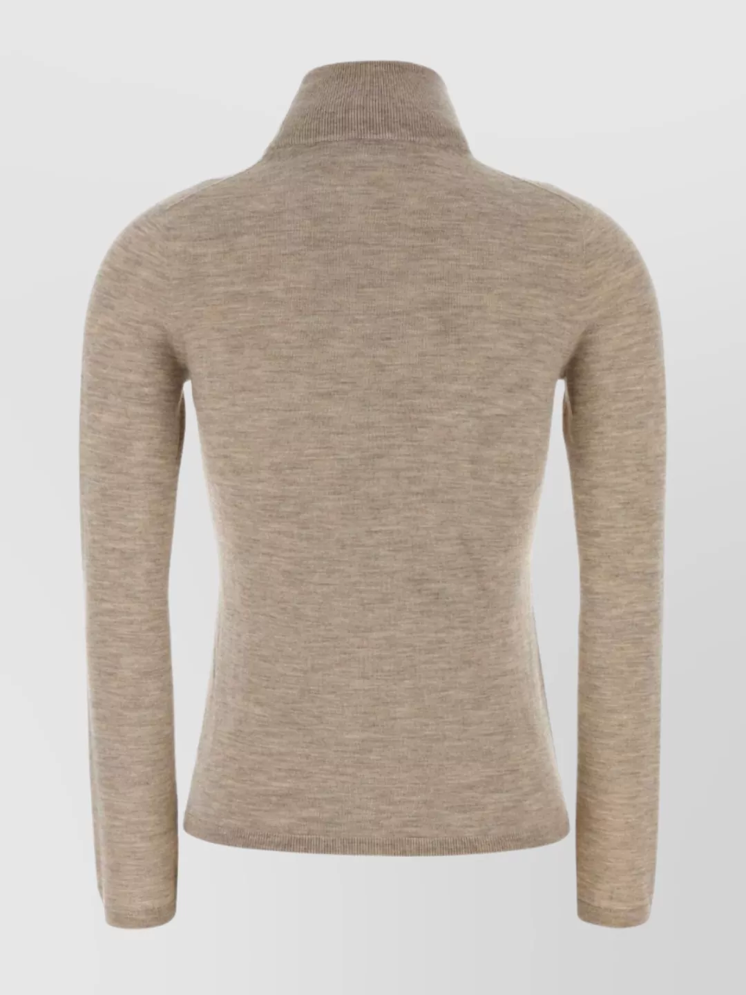 Max Mara Cashmere Turtleneck Sweater Ribbed Long Sleeves