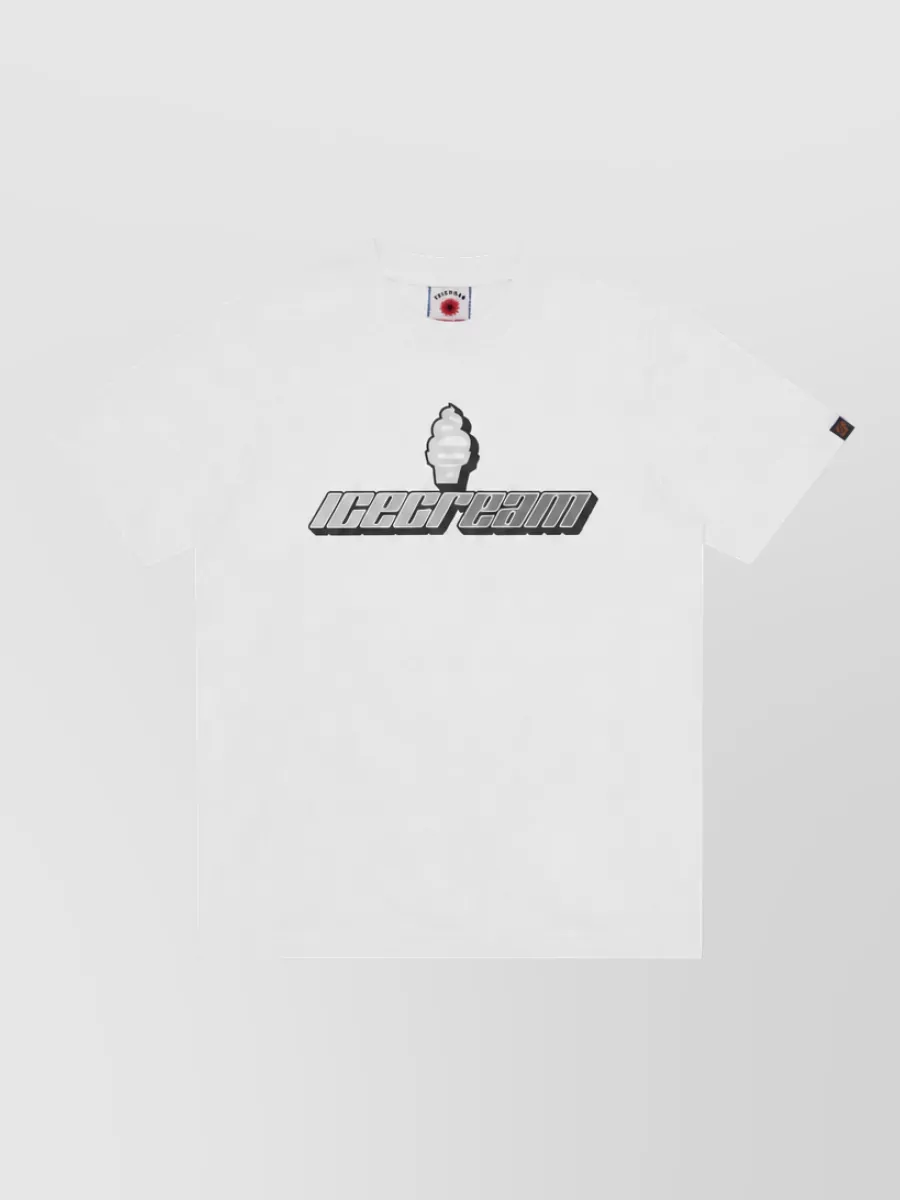 Icecream logo print cotton jersey crew neck t-shirt