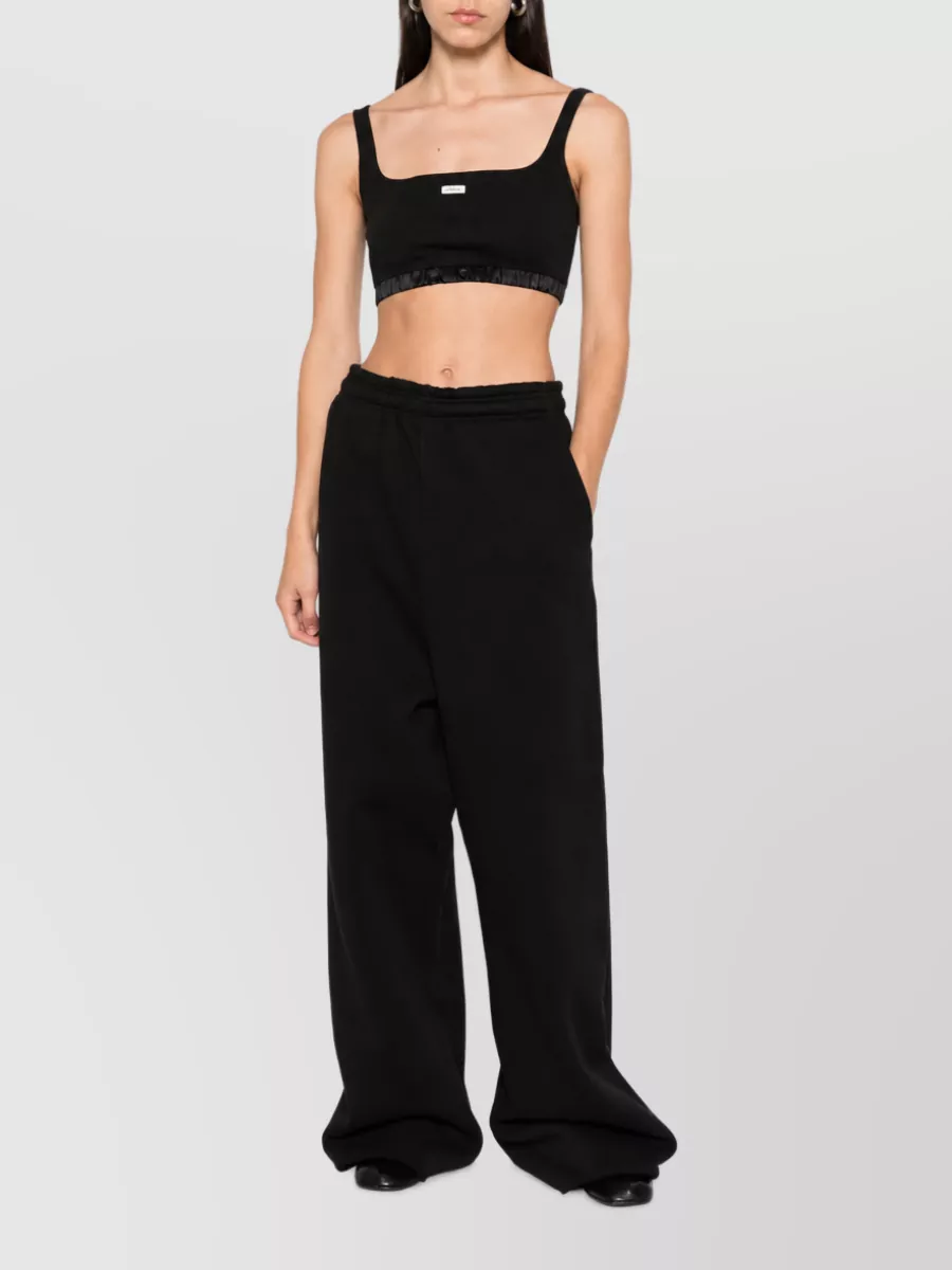 Entire Studios Ribbed square neck lounge bra