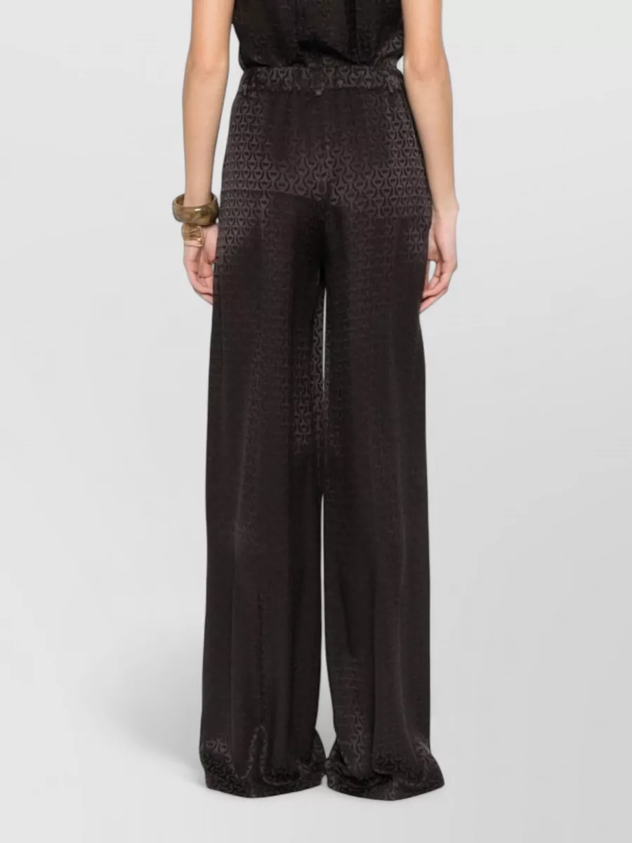 Gucci High Waist Wide Leg Pattern Trousers