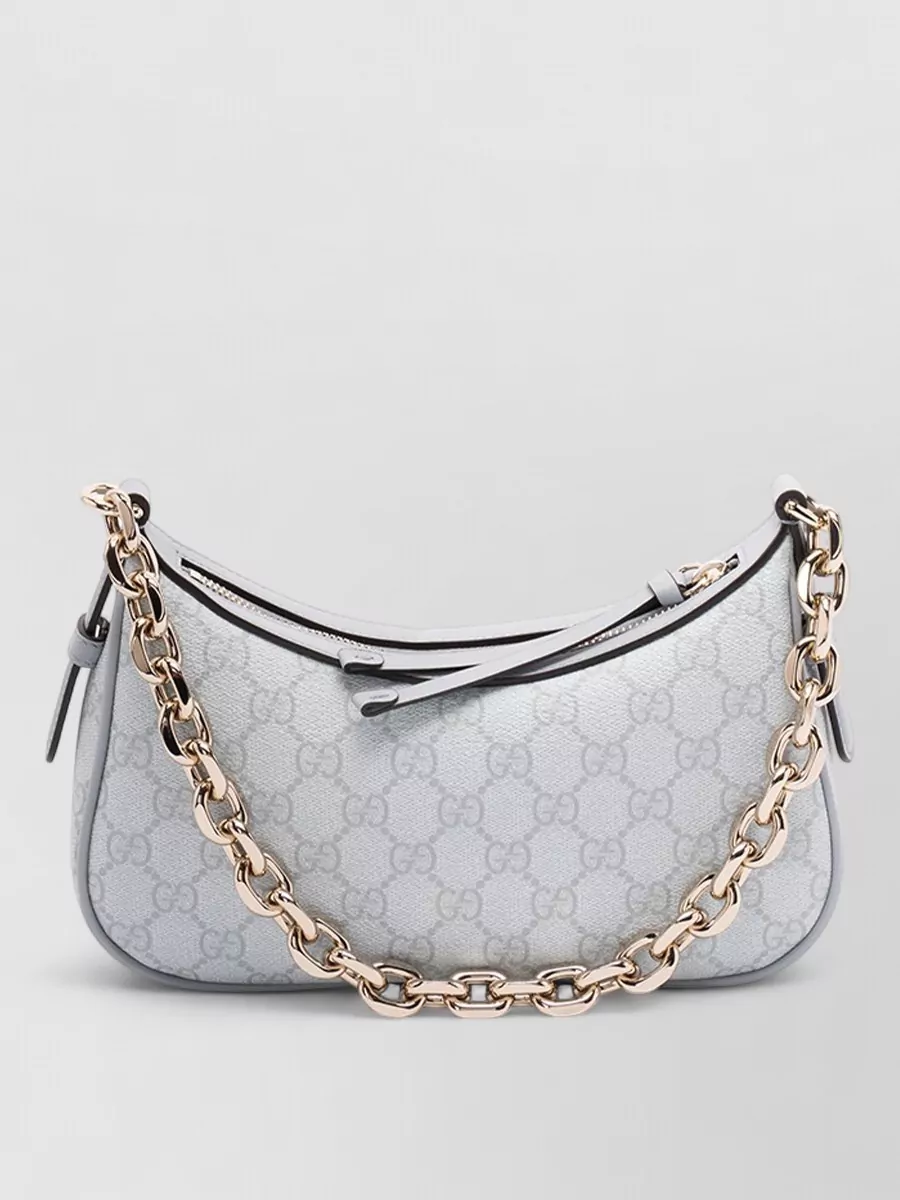 Gucci gg enblem small fabric shoulder bag