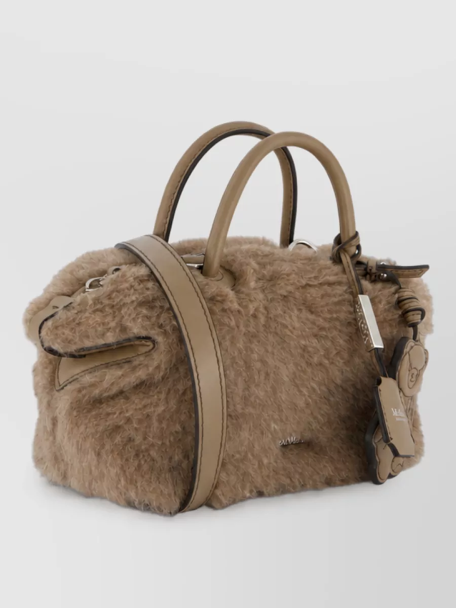 Max Mara Teddy Wool Cashmere Silk Shoulder Bag