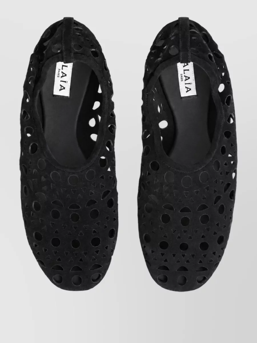 Alaïa Leather Slippers