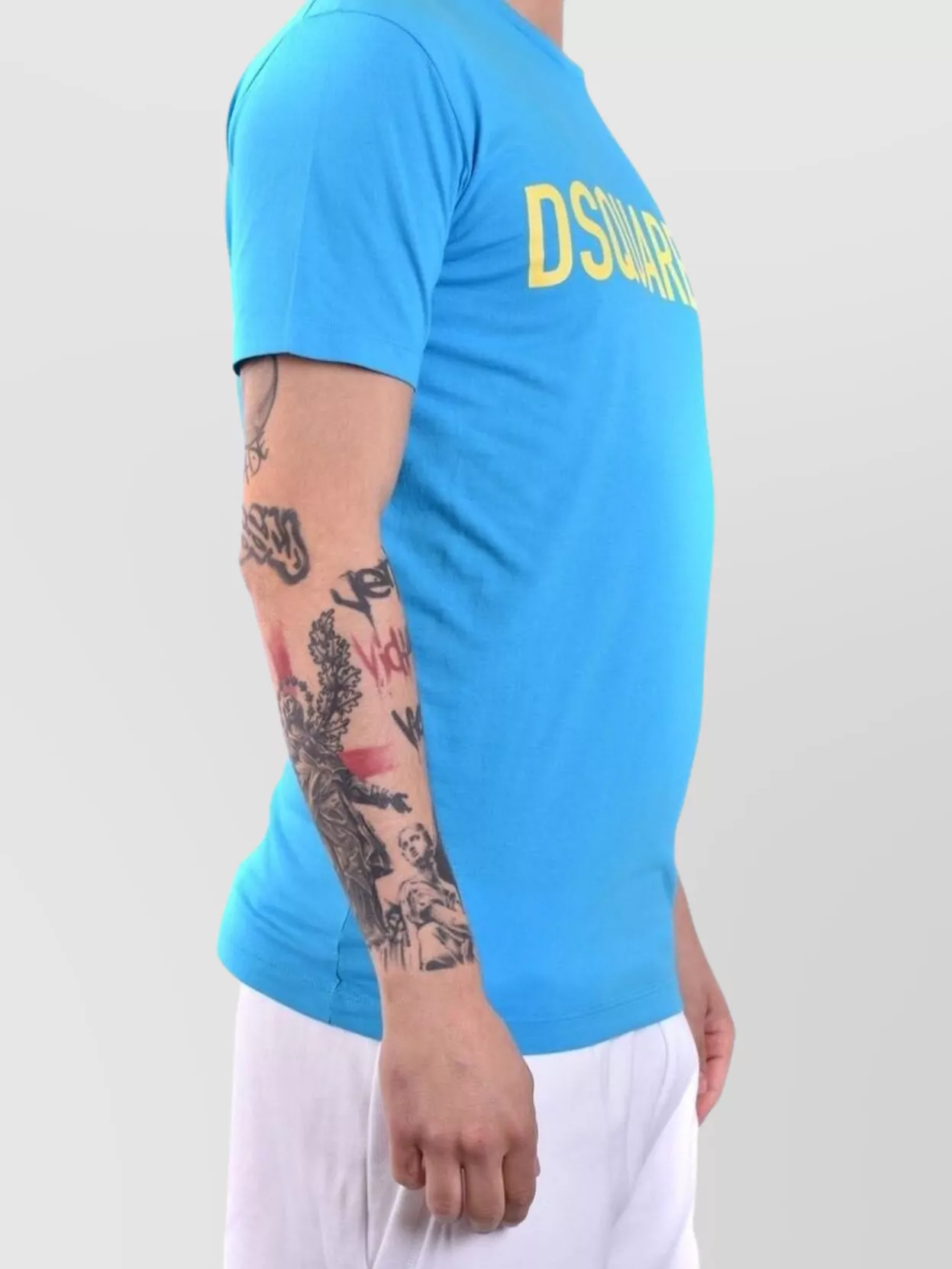 Dsquared2 T-shirt Man T-shirt Sky Blue Size S Cotton In Blue