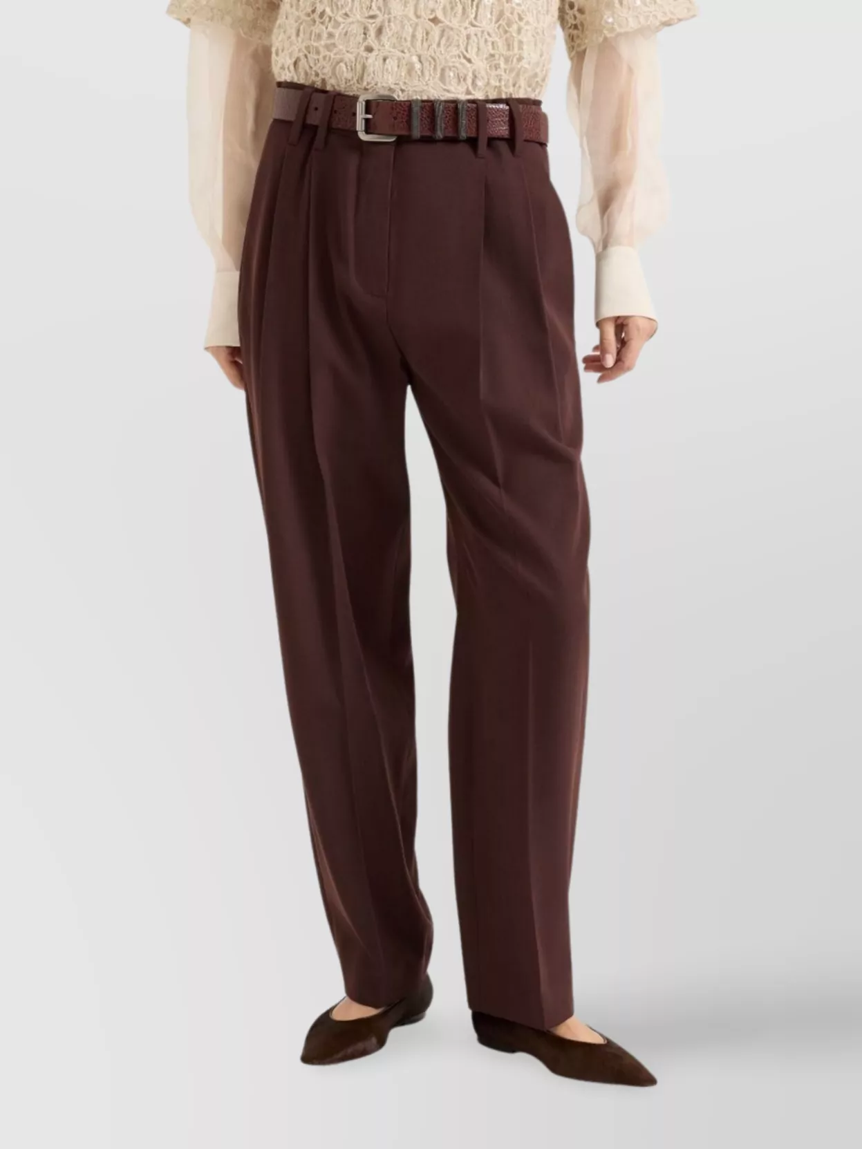 Brunello Cucinelli Tailored Straight Leg Trousers Pockets