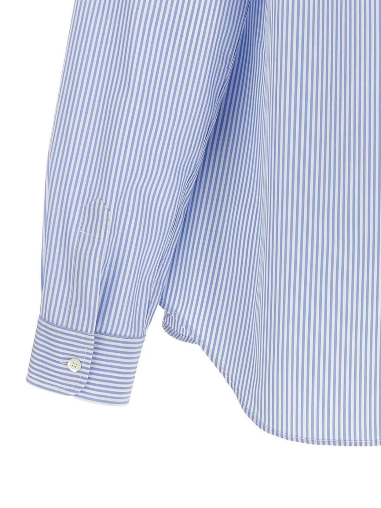 Moschino Striped Embroidered Shirt With Long Sleeves