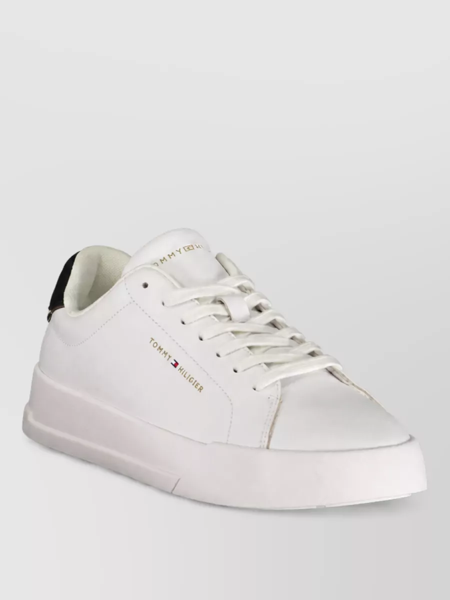 Tommy Hilfiger leather lace-up sneakers