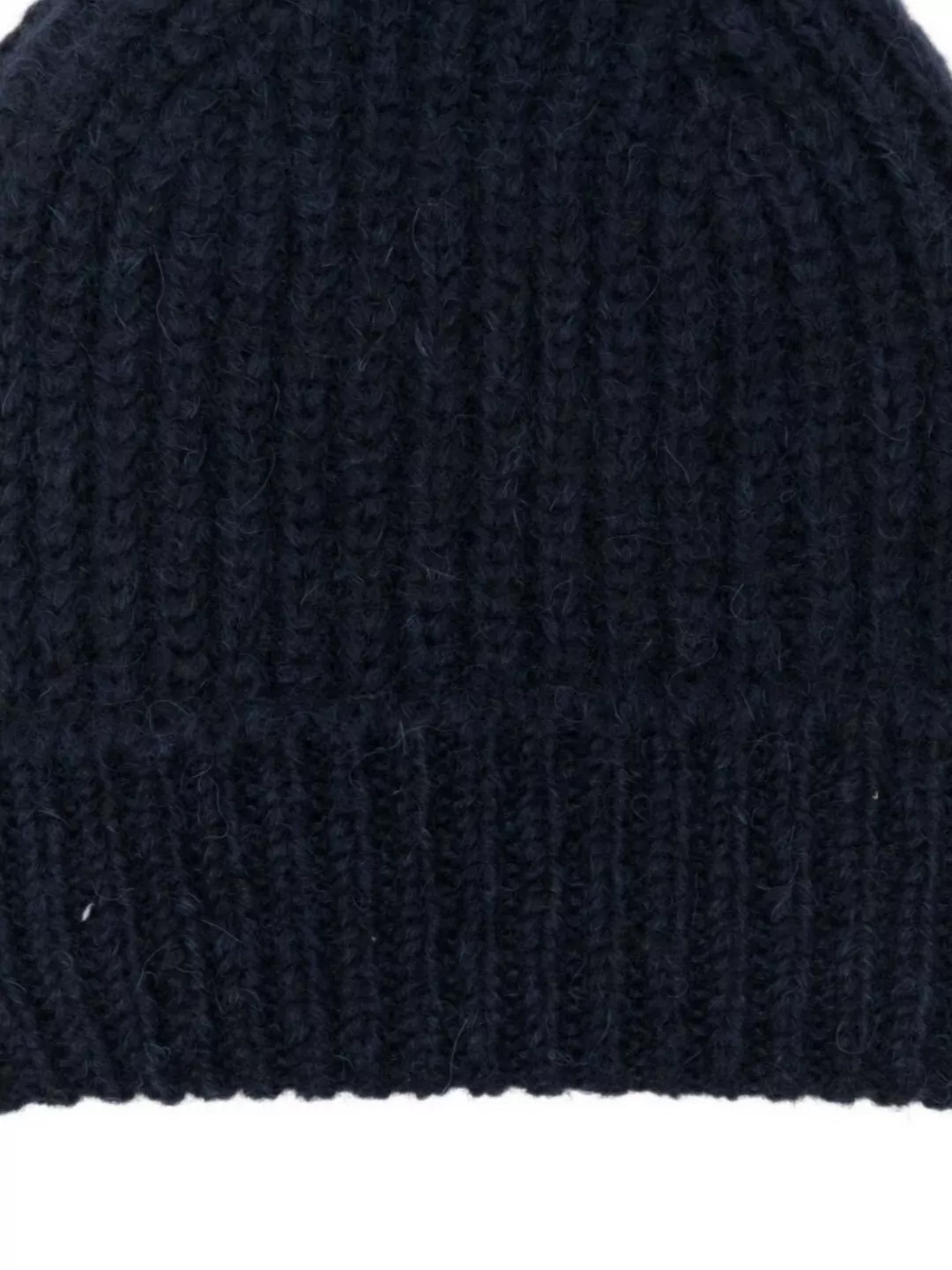 Closed Ribbed Cuffed Wool Knit Hat