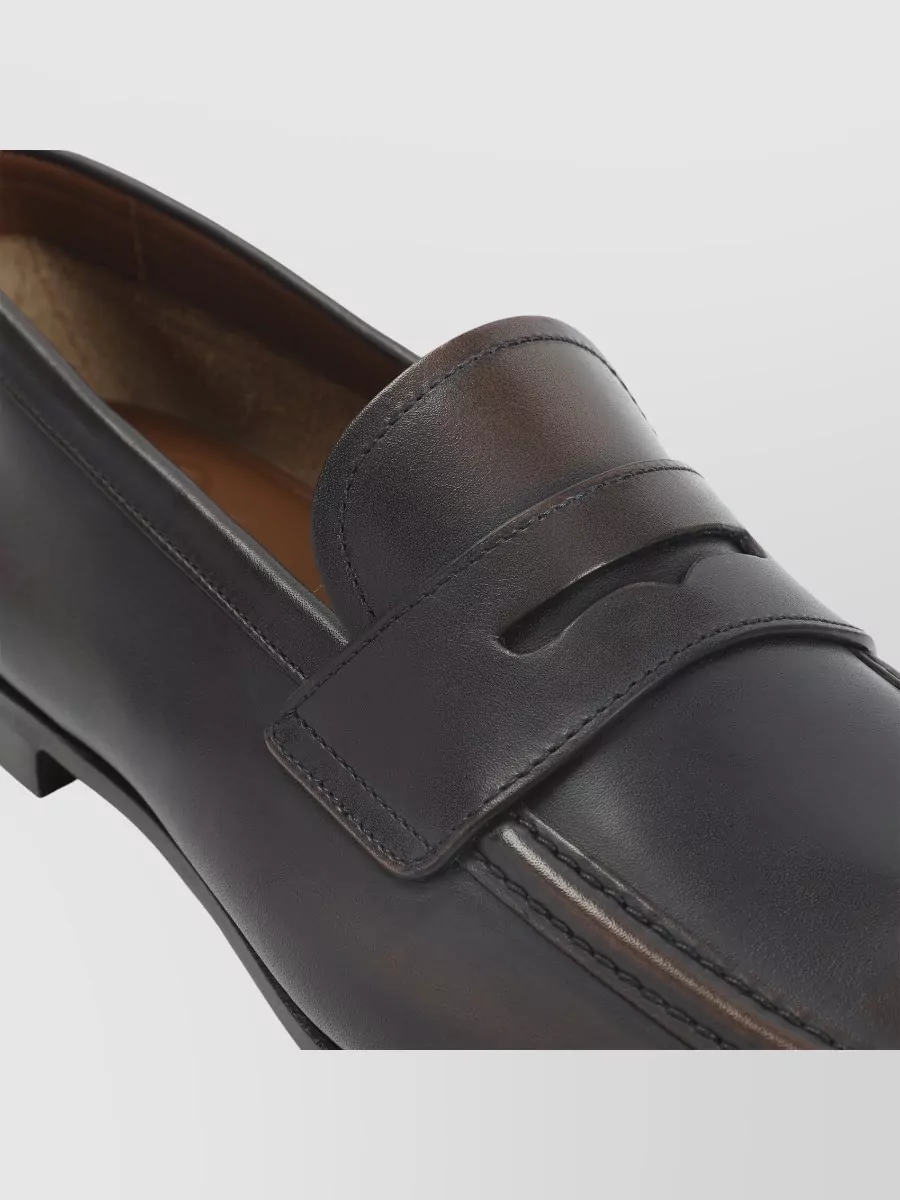 Church's Rother Leather Sole Penny Strap Loafers