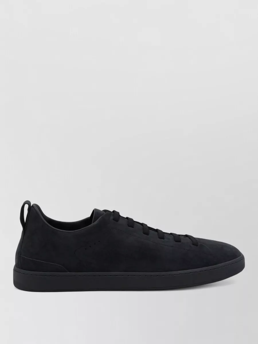 Church's Low Profile Suede Sneakers Rubber Sole Pull Tab